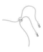 Swarovski Una Rhodium Plated Swan Neck Heart Bracelet With Clear Crystal 5625534 For Women
