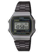 Casio Vintage Heritage Colors Stainless Steel Black Dial Quartz A168WEHB-1A Unisex Watch