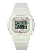 Casio Baby-G Retro Flower Field Digital White Resin Strap Quartz BGD-565RP-7 100M Womens Watch