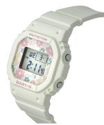 Casio Baby-G Retro Flower Field Digital White Resin Strap Quartz BGD-565RP-7 100M Womens Watch