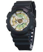 Casio G-Shock Analog Digital Resin Strap Gold Dial Quartz GA-110CD-1A9 200M Mens Watch