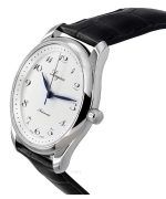 Longines Master Collection 190th Anniversary Leather Strap Silver Dial Automatic L2.793.4.73.2 Mens Watch