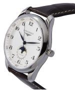 Longines Master Collection Moon Phase Leather Strap Silver Dial Automatic L2.919.4.78.3 Mens Watch
