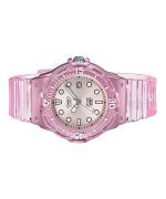 Casio POP Analog Resin Strap Silver Dial Translucent Quartz LRW-200HS-4EV 100M Womens Watch