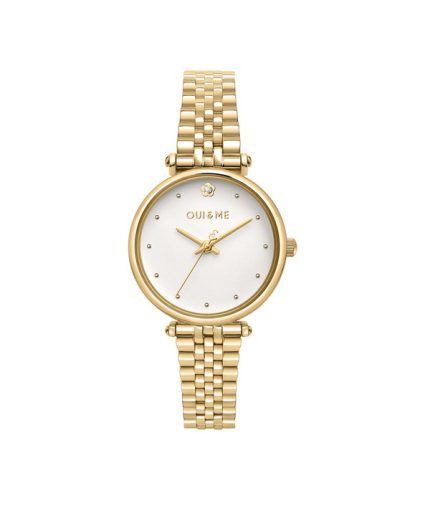 Oui & Me Etoile Gold Tone Stainless Steel White Dial Quartz ME010295 Women's Watch