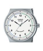 Casio Standard Analog Stainless Steel White Dial Solar MTP-RS105D-7BV Mens Watch