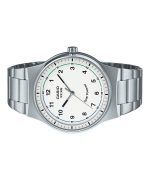 Casio Standard Analog Stainless Steel White Dial Solar MTP-RS105D-7BV Mens Watch
