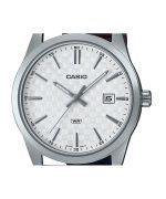 Casio Standard Analog Leather Strap White Dial Quartz MTP-VD03L-5A Mens Watch