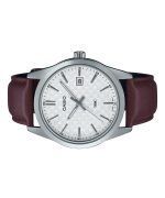 Casio Standard Analog Leather Strap White Dial Quartz MTP-VD03L-5A Mens Watch