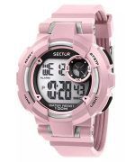 Sector Ex-36 Digital Pink Polyurethane Strap Black Dial Quartz R3251283004 100M Women's Watch