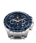 Maserati Traguardo Limited Edition Chronograph Stainless Steel Blue Dial Quartz R8873612052 100M Men's Watch