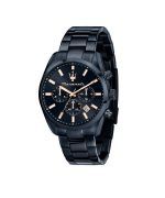 Maserati Attrazione Chronograph Stainless Steel Navy Blue Multifunction Dial Quartz R8873626003 Men's Watch