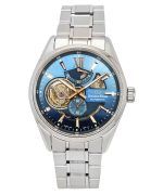 Orient Star Contemporary Limited Edition Open Heart Blue Dial Automatic RE-AV0122L00B 100M Men's Watch With Extra Strap