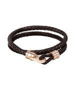 Morellato Moody Leather And Stainless Steel Bracelet SQH35 For Men