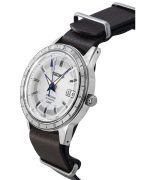 Seiko Presage Style60s GMT Watchmaking 110th Anniversary Limited Editions Leather Strap White Dial Automatic SSK015J1 Mens Watch