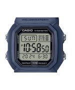 Casio Digital Resin Strap Light Blue Quartz W-800H-2AV 100M Mens Watch