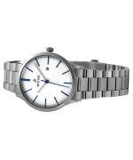 Westar Profile Stainless Steel White Dial Quartz 40182STN407 Women's Watch