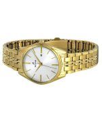 Westar Profile Gold Tone Stainless Steel White Dial Quartz 40210GPN107 Women's Watch