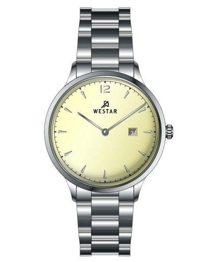 Westar Profile Two Tone Stainless Steel Light Champagne Dial Quartz 40218STN102 Women's Watch