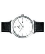 Westar Profile Leather Strap White Dial Quartz 50214STN101 Men's Watch