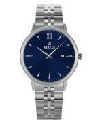 Westar Profile Stainless Steel Blue Dial Quartz 50215STN104 Men's Watch