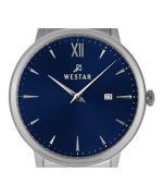 Westar Profile Stainless Steel Blue Dial Quartz 50215STN104 Men's Watch
