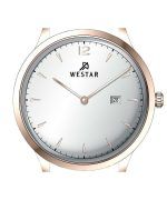 Westar Profile Leather Strap Silver Dial Quartz 50217PPN607 Men's Watch