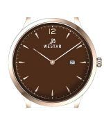 Westar Profile Leather Strap Brown Dial Quartz 50217PPN620 Men's Watch