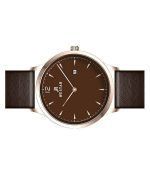 Westar Profile Leather Strap Brown Dial Quartz 50217PPN620 Men's Watch