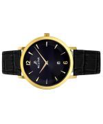 Westar Profile Leather Strap Black Dial Quartz 50219GPN103 Men's Watch