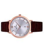 Westar Profile Leather Strap Silver Dial Quartz 50219PPN627 Men's Watch