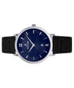 Westar Profile Leather Strap Blue Dial Quartz 50219STN104 Men's Watch