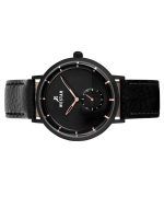 Westar Profile Leather Strap Black Dial Quartz 50246BBN603 Men's Watch