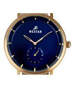 Westar Profile Leather Strap Blue Dial Quartz 50246BZZ184  Men's Watch