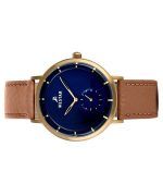 Westar Profile Leather Strap Blue Dial Quartz 50246BZZ184  Men's Watch