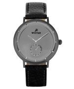 Westar Profile Leather Strap Grey Dial Quartz 50246GGN106 Men's Watch