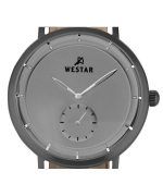 Westar Profile Leather Strap Grey Dial Quartz 50246GGN106 Men's Watch