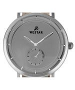 Westar Profile Leather Strap Grey Dial Quartz 50246STN106 Men's Watch