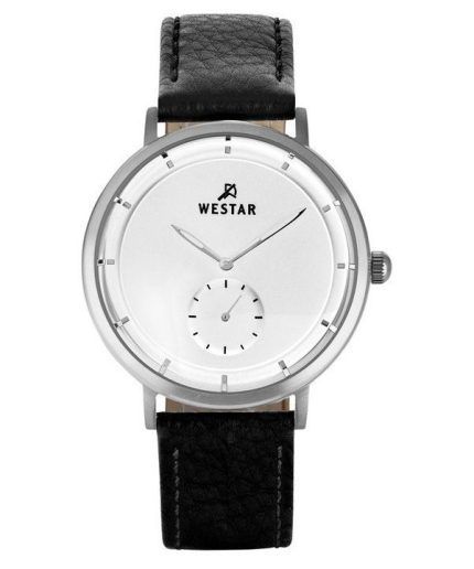 Westar Profile Leather Strap Silver Dial Quartz 50246STN107 Men's Watch