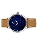 Westar Profile Leather Strap Blue Dial Quartz 50246STN184 Men's Watch