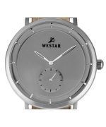 Westar Profile Leather Strap Grey Dial Quartz 50246STN186 Men's Watch