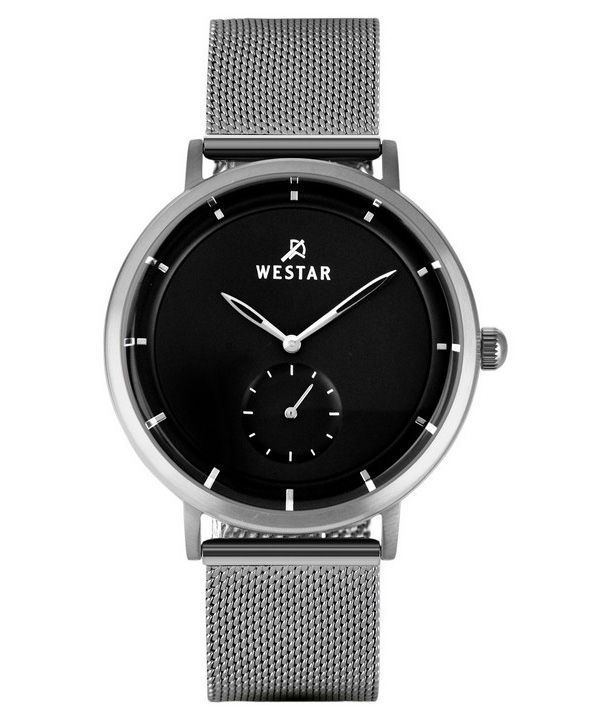 Westar Profile Stainless Steel Black Dial Quartz 50247STN103 Men's Watch