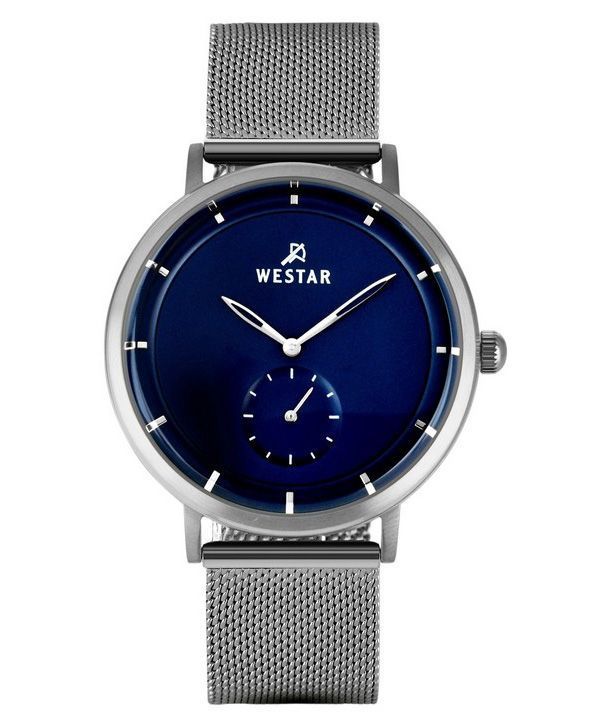 Westar Profile Stainless Steel Blue Dial Quartz 50247STN104 Men's Watch