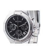 Bulova Classic Precisionist Octagon Chronograph Stainless Steel Black Dial Quartz 96B410 100M Men's Watch