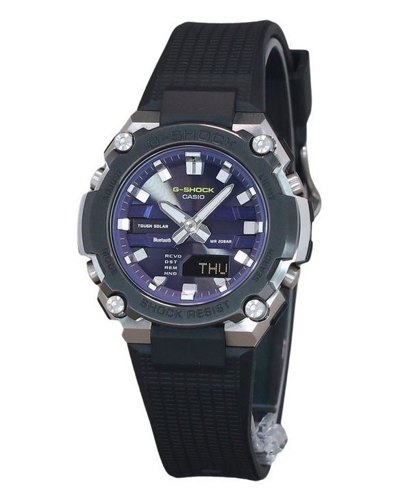 Casio G-Shock G-Steel Analog Digital Smartphone Link Bluetooth Blue Dial Solar GST-B600A-1A6 200M Men's Watch