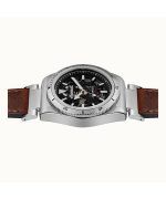 Ingersoll The Scovill Brown Leather Strap Black Skeleton Dial Automatic I13901 100M Mens Watch