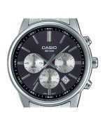 Casio Standard Analog Chronograph Stainless Steel Grey Dial Quartz MTP-E515D-1AV Men's Watch