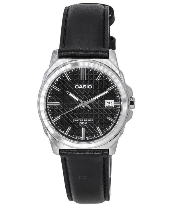 Casio Standard Analog Leather Strap Black Dial Quartz MTP-E720L-1A Men's Watch