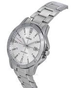 Casio Standard Analog Stainless Steel Silver Dial Quartz MTP-V004D-7C Men's Watch