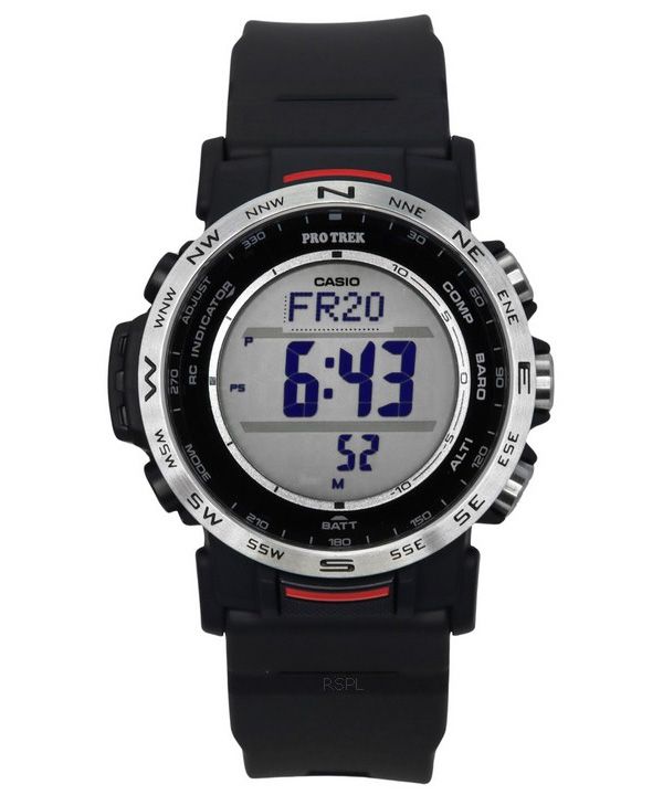 Casio Pro Trek Climber Line Digital Bio Based Resin Strap Tough Solar PRW-35-1A 100M Men's Watch